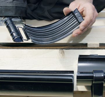 Garage byggsats: Hängrännor och tak Garage byggsats